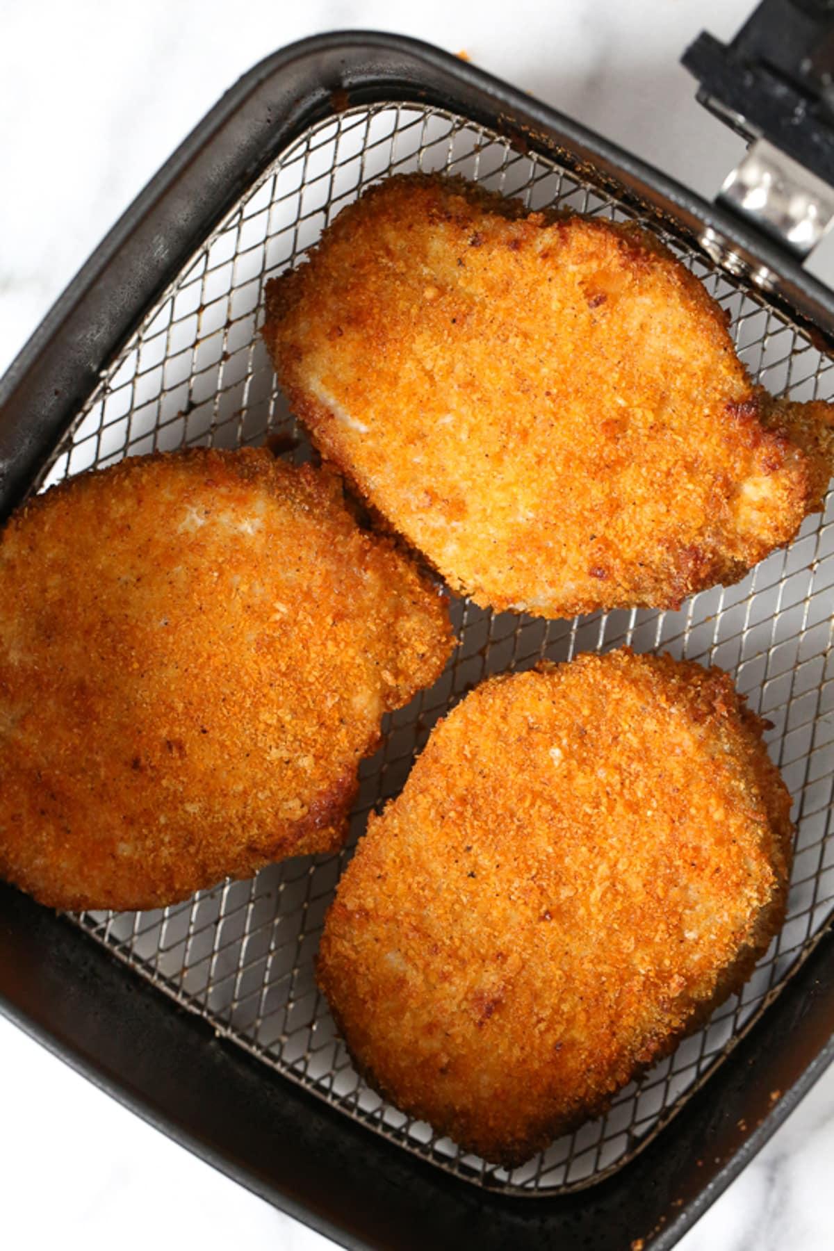 Breaded Pork chops in the airfryer