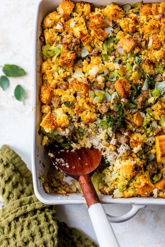 Savory Cornbread Sausage Stuffing