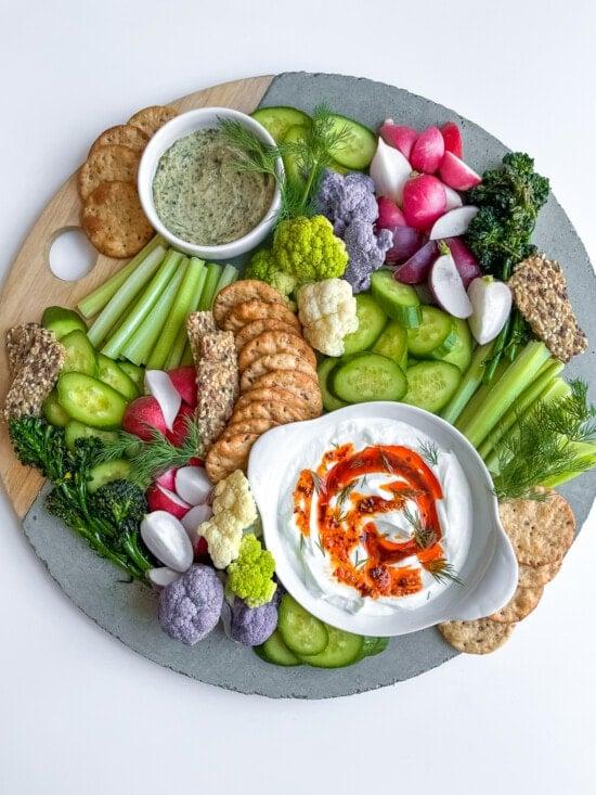 Colorful Crudites Platter