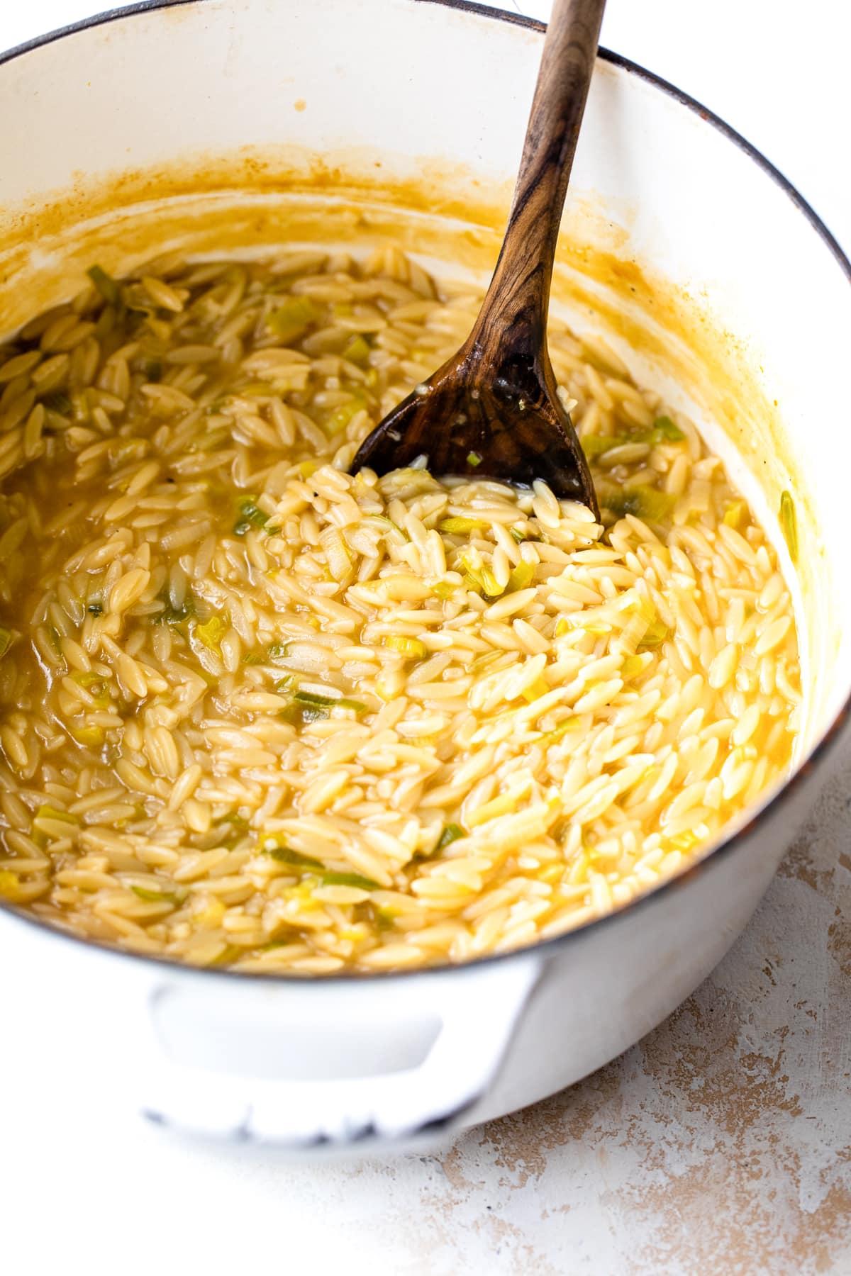 creamy lemony orzo