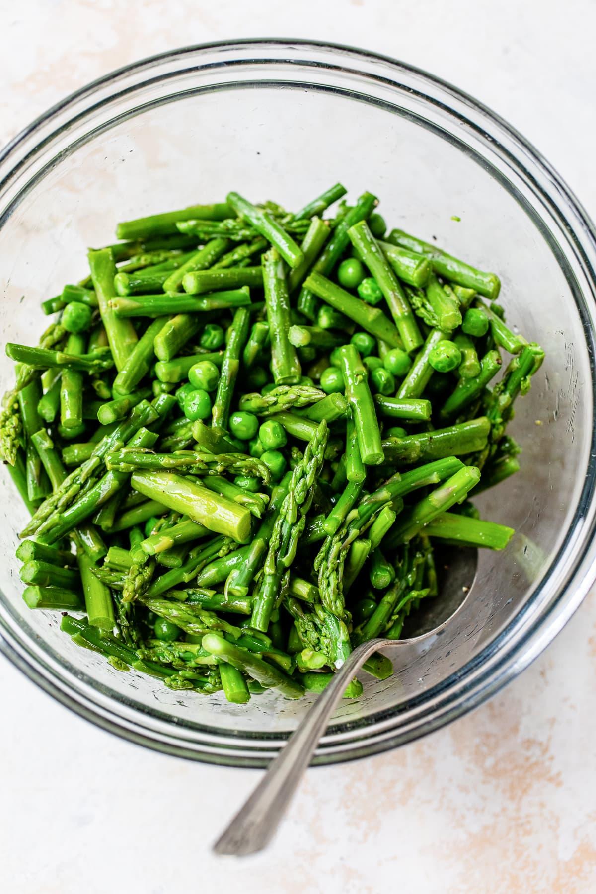 peas and asparagus