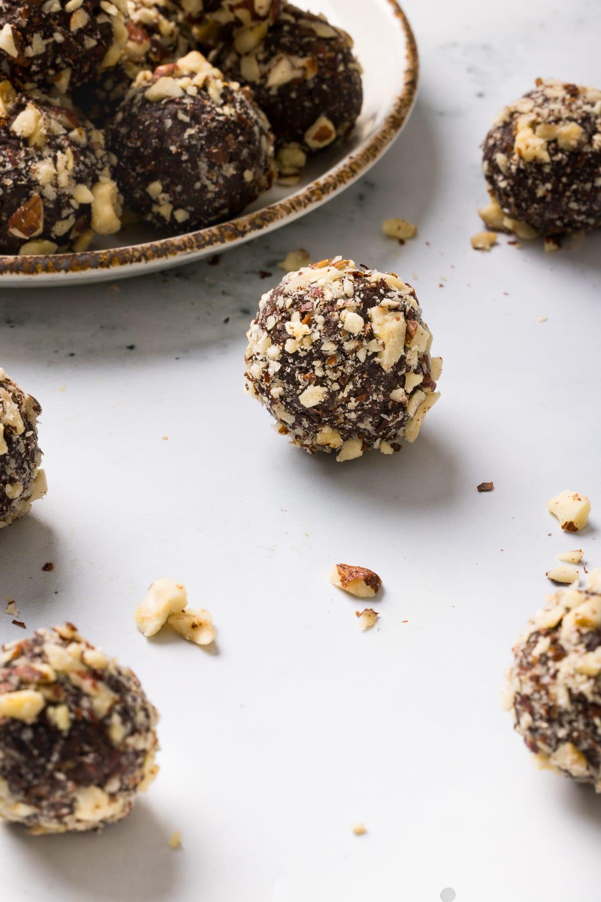 Chocolate Hazelnut Date Balls