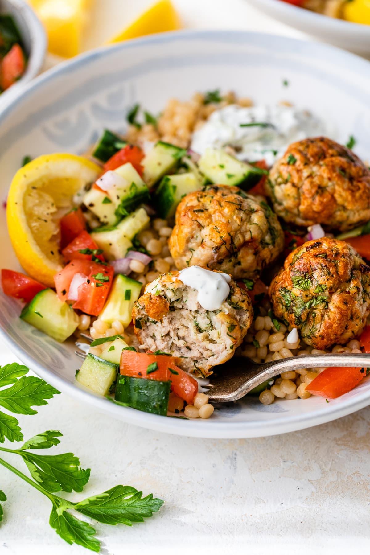 Mediterranean Turkey Meatballs