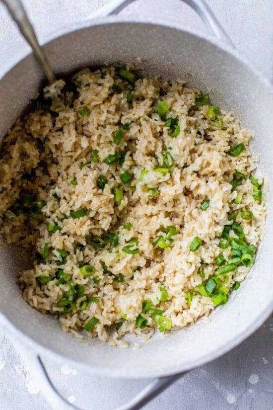 scallion rice