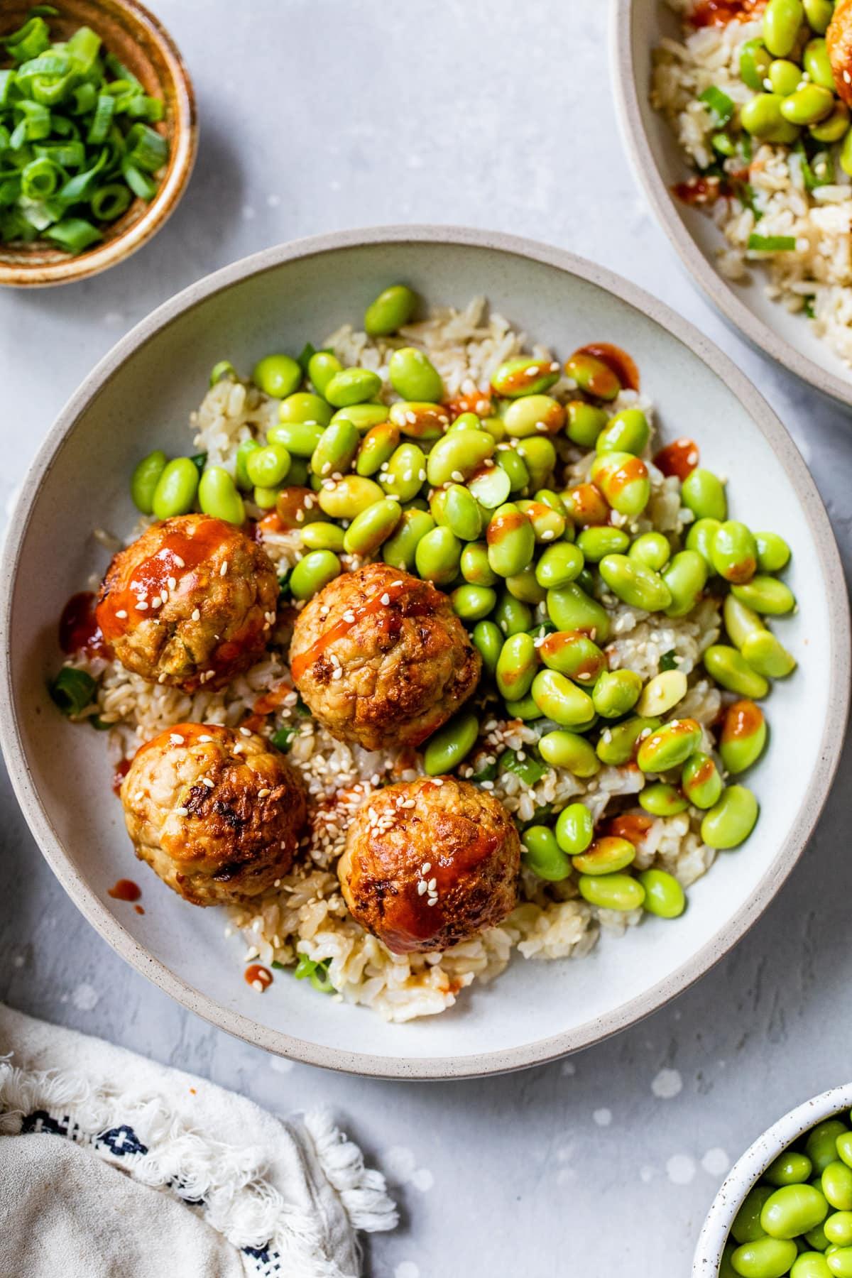 Air Fryer Asian Turkey Meatballs