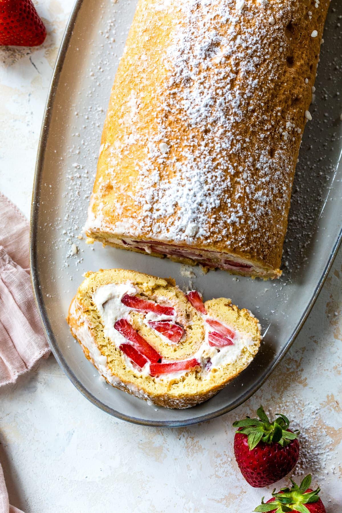 Strawberry Swiss Roll