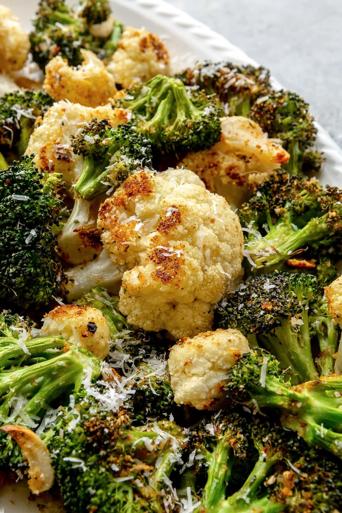 Roasted Broccoli and Cauliflower