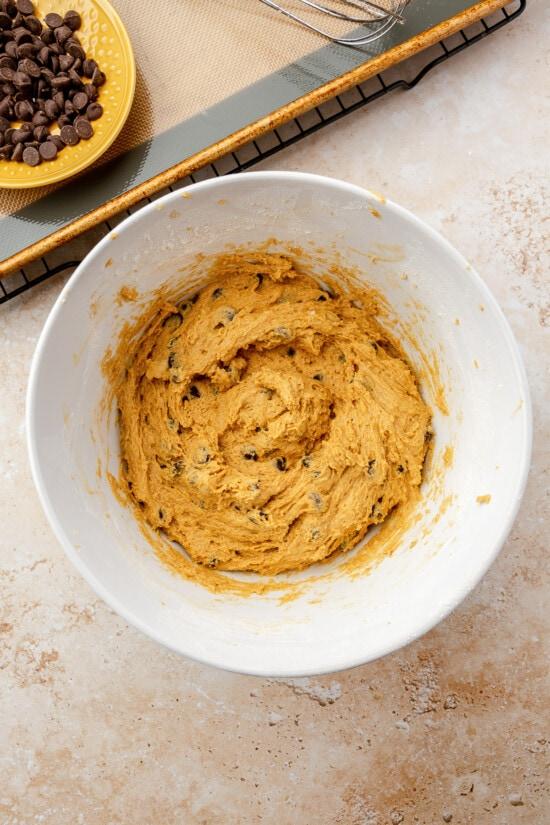 pumpkin chocolate chip cookie dough