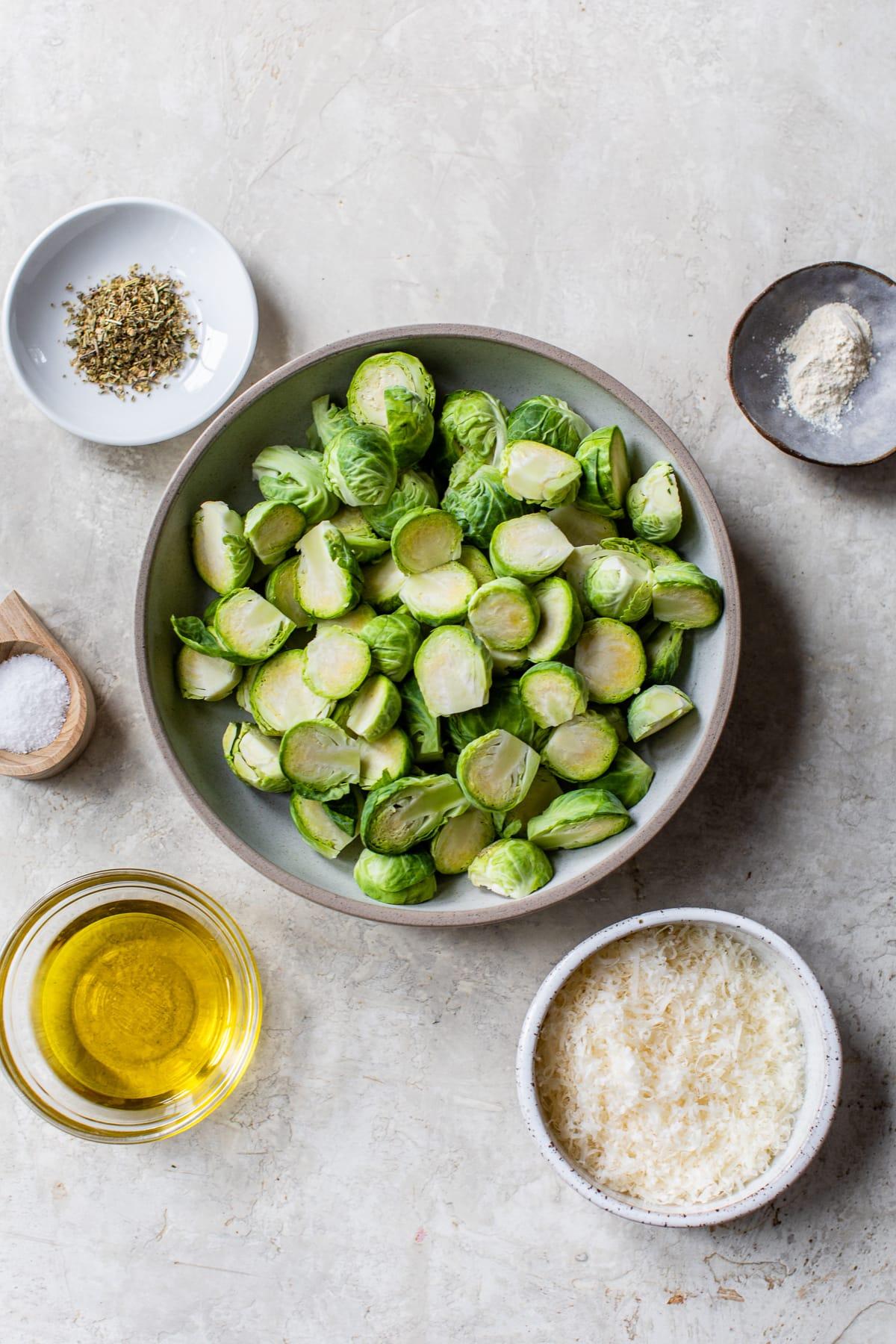 Parmesan Brussel Sprouts ingredients
