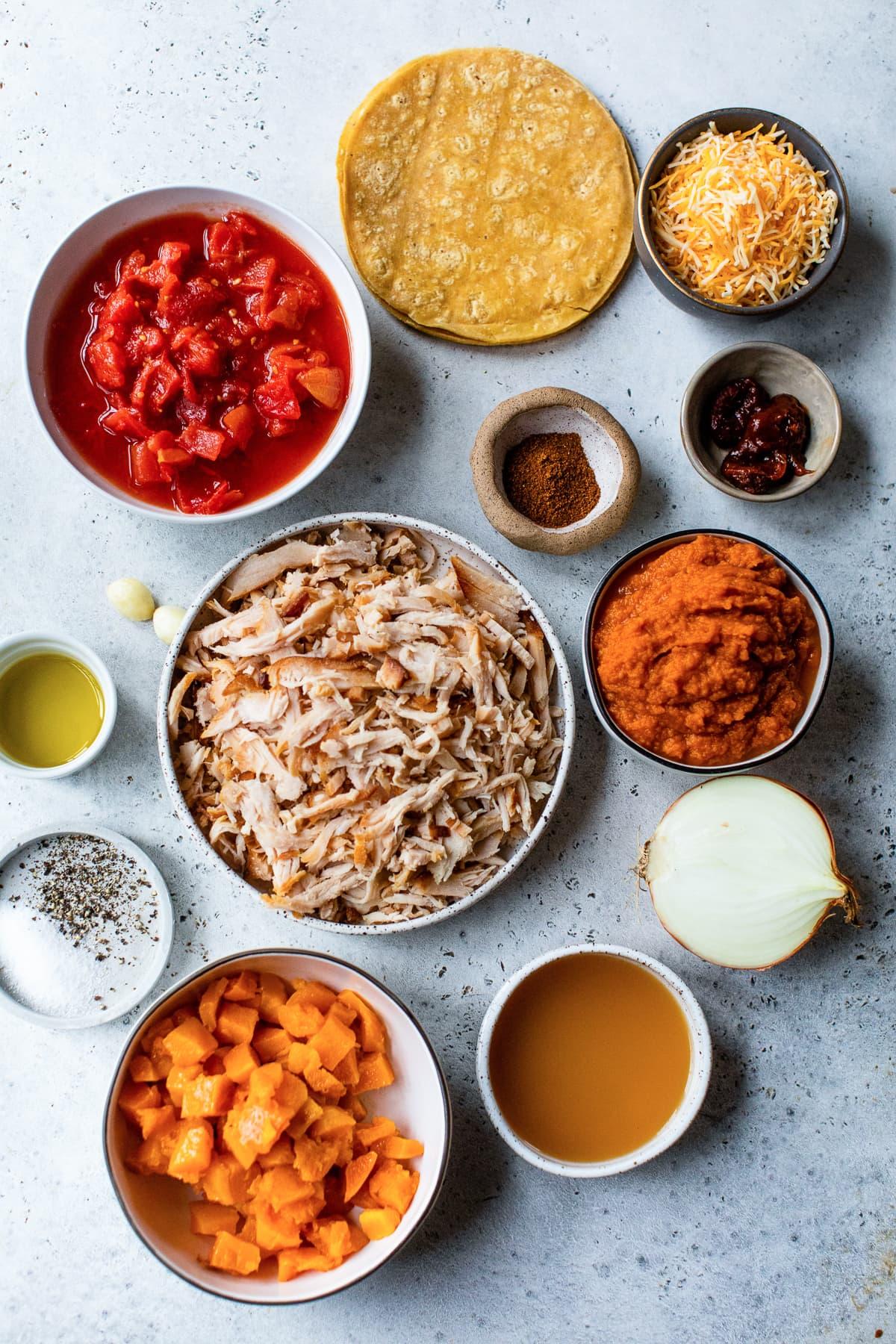 Pumpkin Enchilada Ingredients