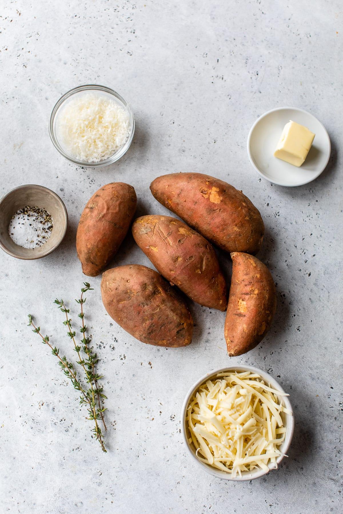 Gratin ingredients