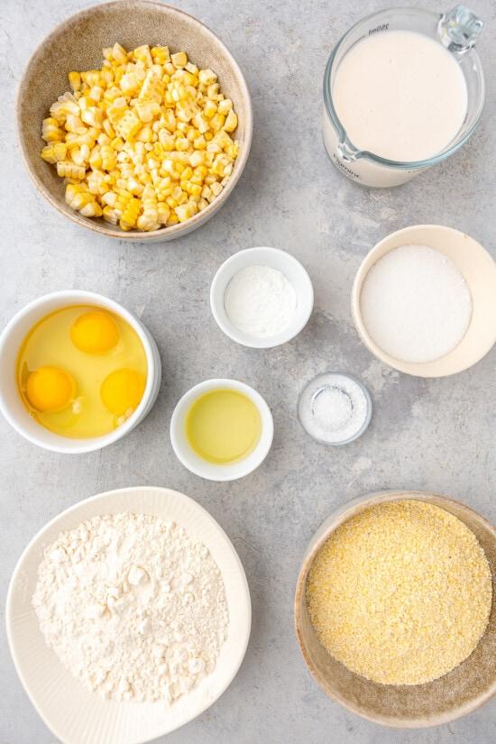 Cornbread Muffin ingredients