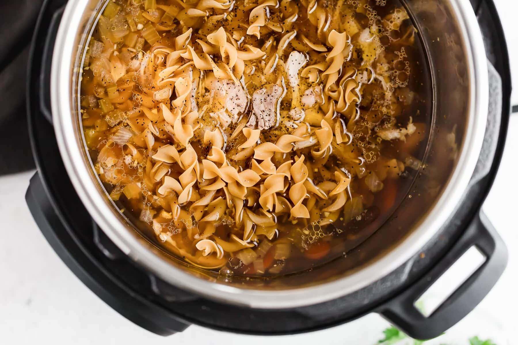 Instant Pot with Noodles