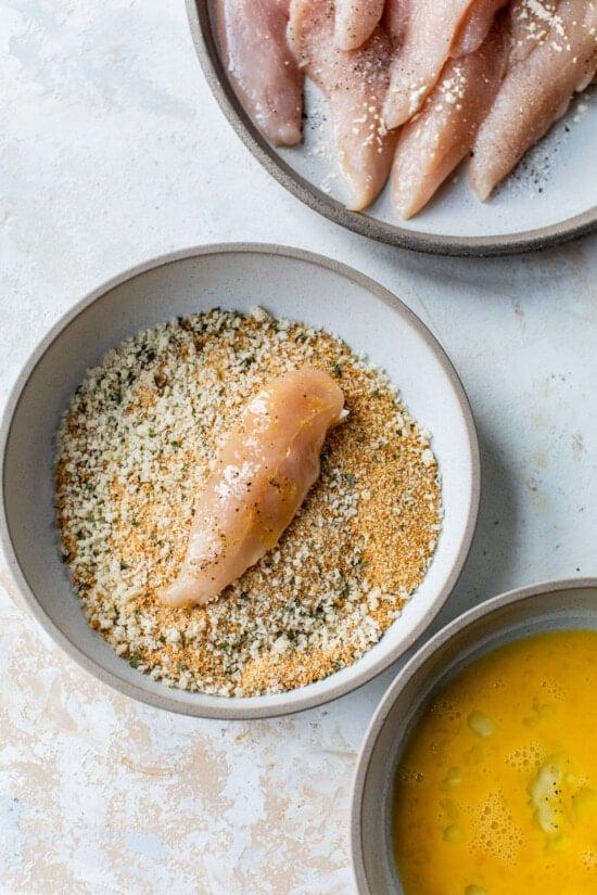 chicken tenderloins in breadcrumbs