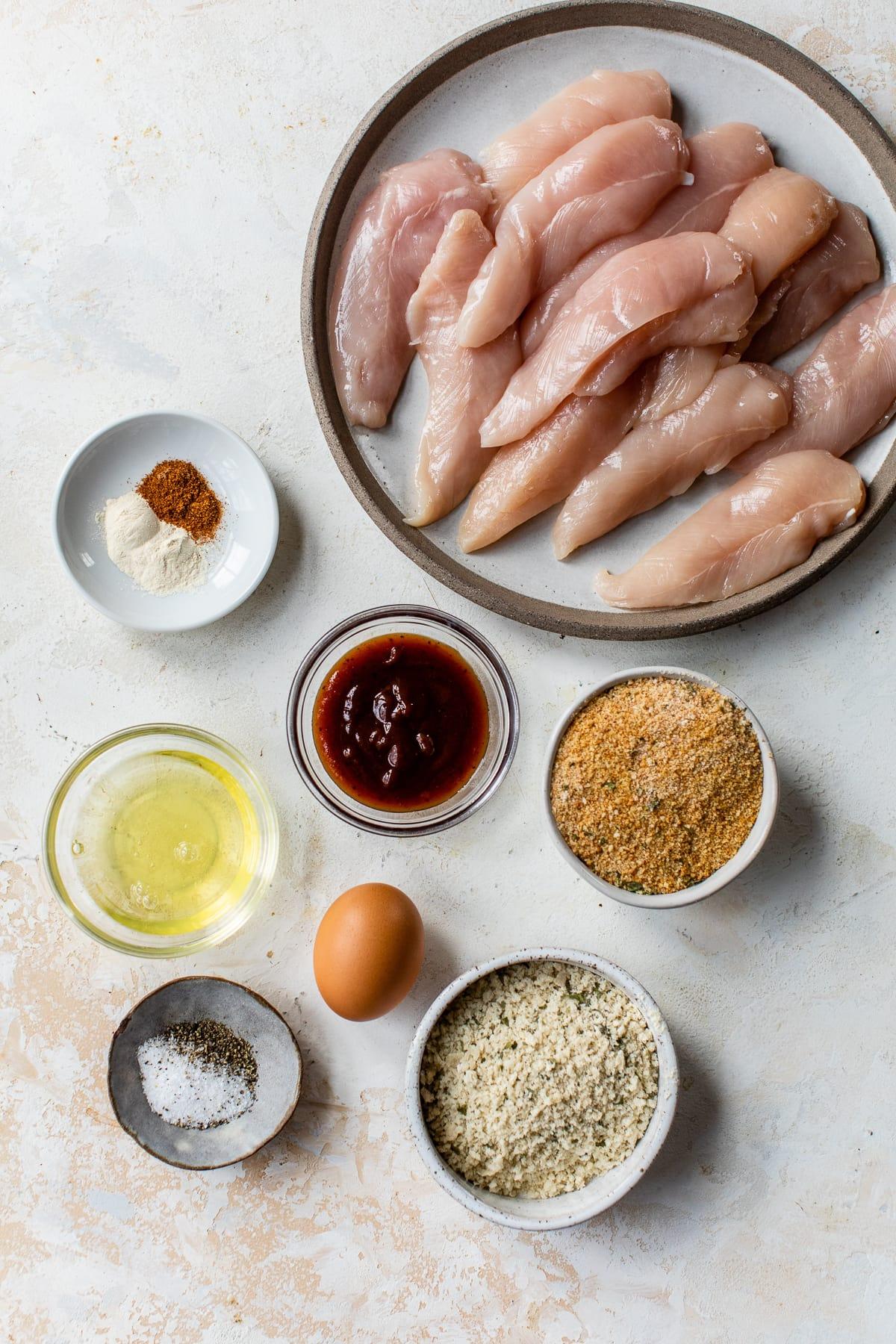 Air Fryer BBQ Chicken Fingers ingredients