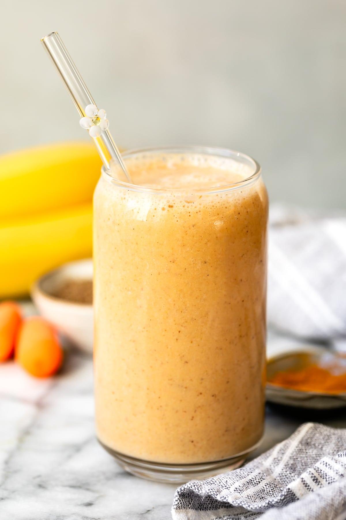 Carrot Banana Protein Smoothie