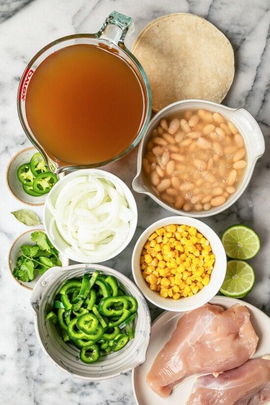 Chicken Chili ingredients