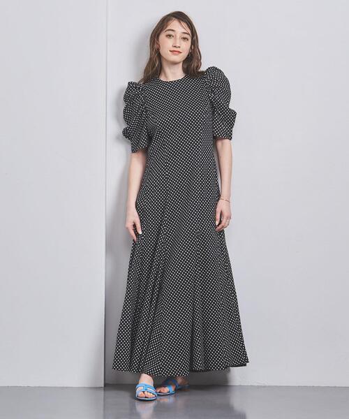 ワンピース 【別注】＜MARIHA＞セレナーデ ドット マキシワンピース